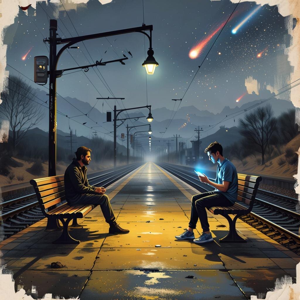 Воздух густ от усталости... а его душа, уверен, жаждет того же, что и моя — Слова.