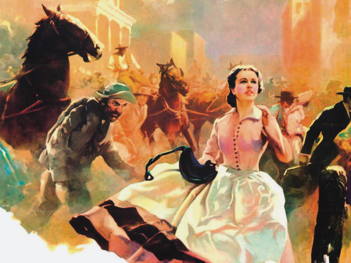 Постер к фильму "Унесенные ветром" по одноименному роману Маргарет Митчелл, 1939г.