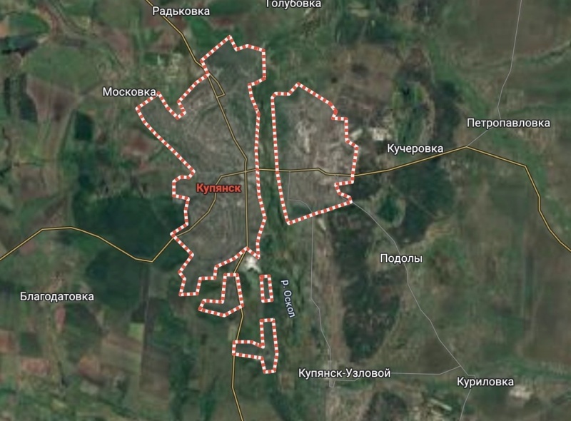    Российским войскам осталось освободить 30% территории Купянска в Харьковской области