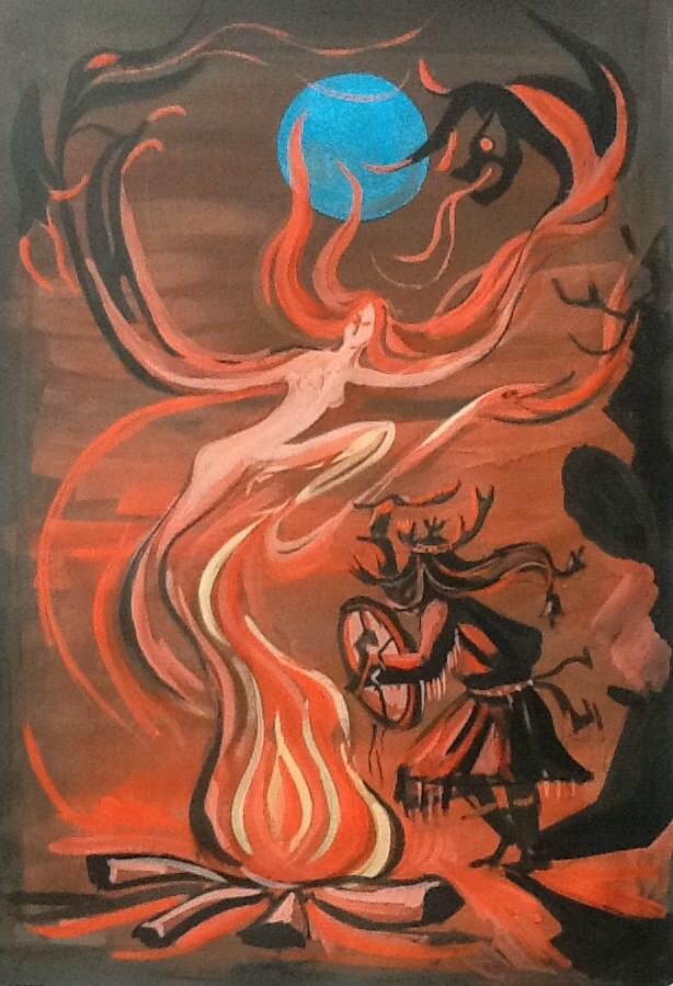 Работа художника Леонида Лар, 2015 год.