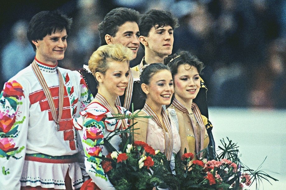 Наталья Мишкутёнок и Артур Дмитриев на Олимпиаде