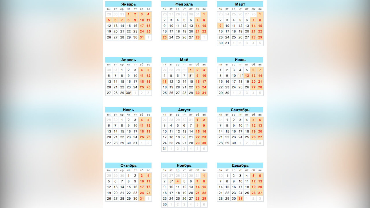 Праздники 2026: когда нерабочие и выходные дни?