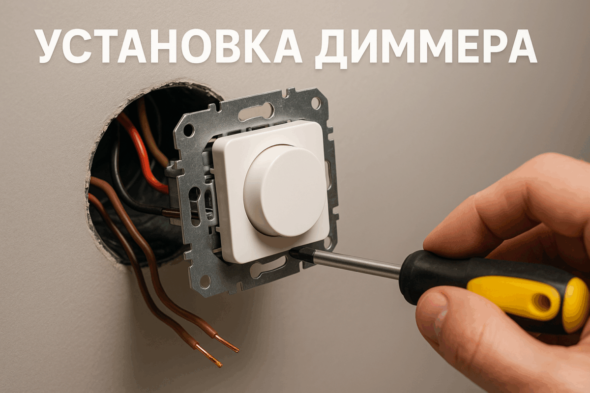    Как установить диммер вместо обычного выключателя Михаил Юрьевич