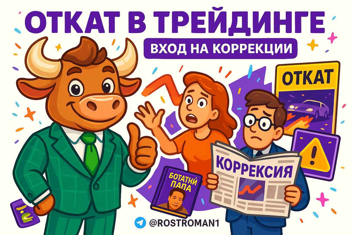 Откат в трейдинге: 7 скрытых ловушек коррекций, на которых сгорают 90% новичков