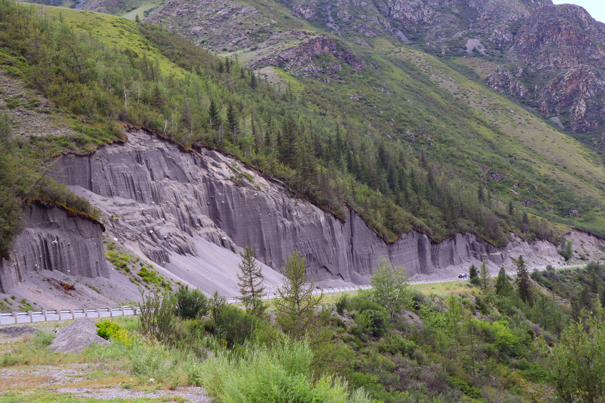 Песчаная стена. Республика Алтай. Фото  автора - Фомичева Татьяна