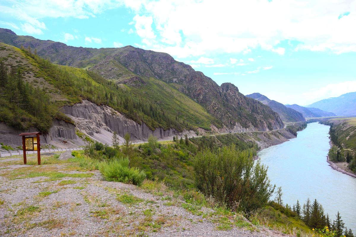 Песчаная стена. Республика Алтай. Фото  автора - Фомичева Татьяна