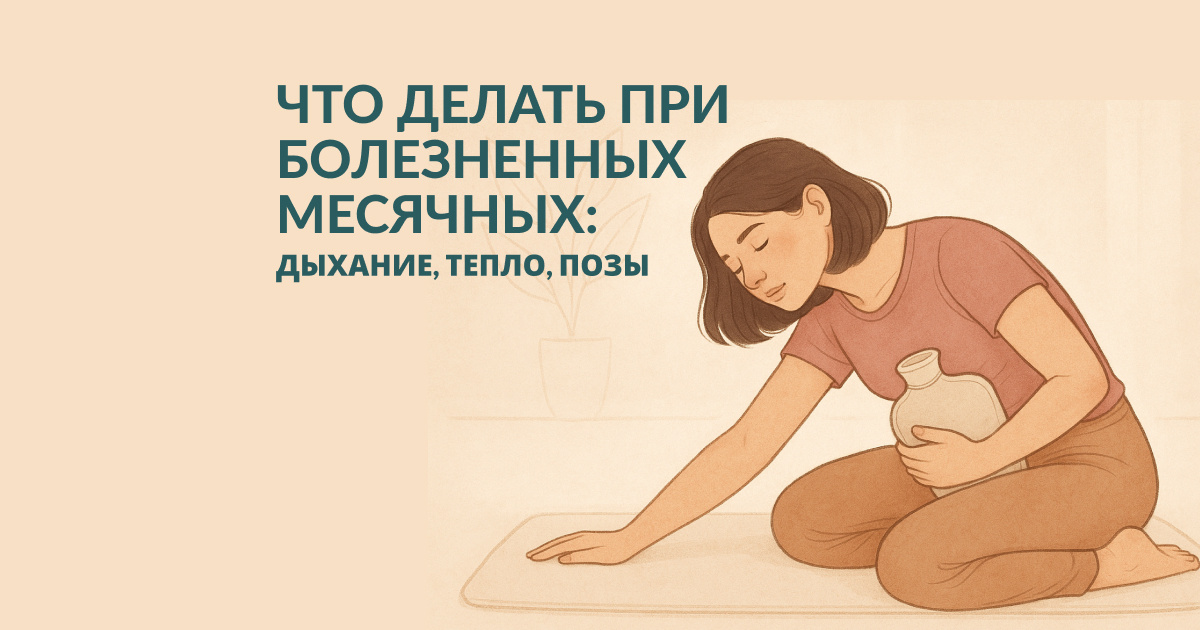 что делать при болезненных месячных