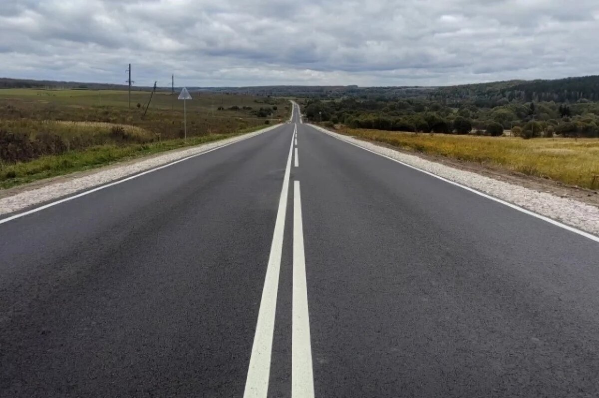    Завершился ремонт участка дороги Алексин-Першино