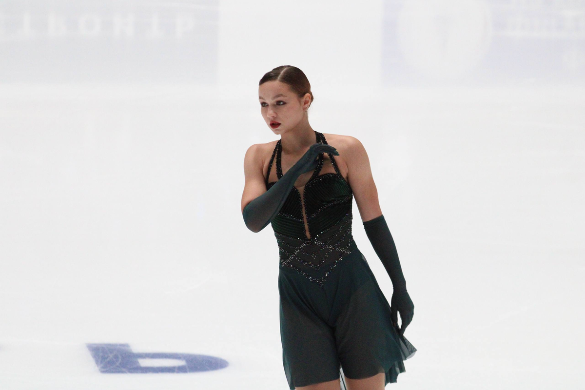Ксения Гущина в короткой программе, фото - @phpaulina