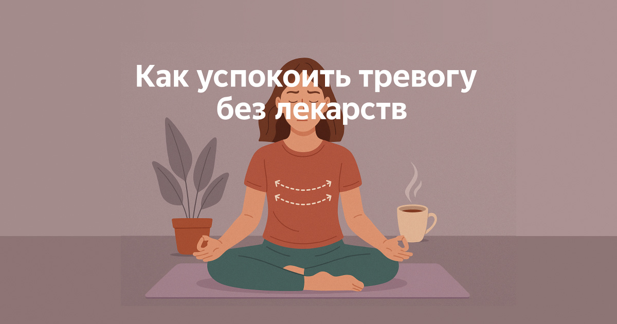 Как успокоить тревогу: дыхание, движение и питание