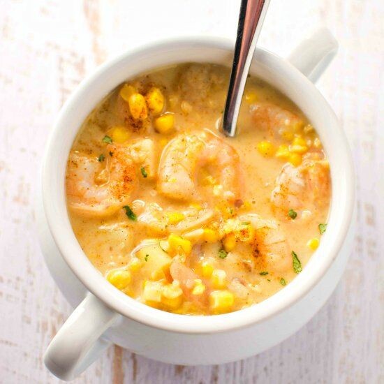 Фото: Cajun Corn and Shrimp Chowder - foodgawker Corn soup, Shrim... • ru.pinterest.com