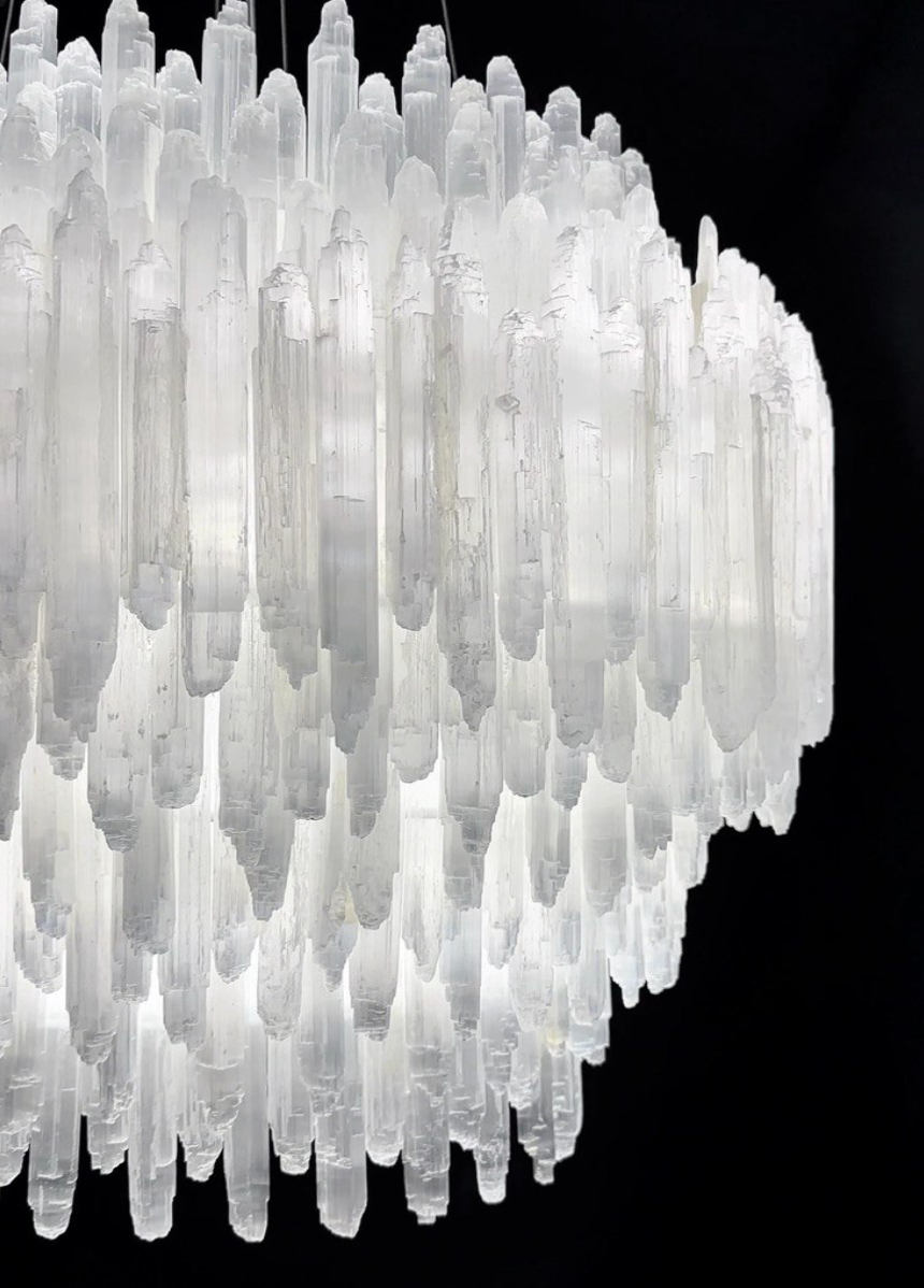 Селенитовая люстра 
