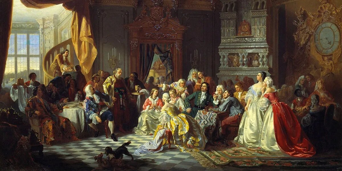 Станислав Хлебовский. Ассамблея при Петре I