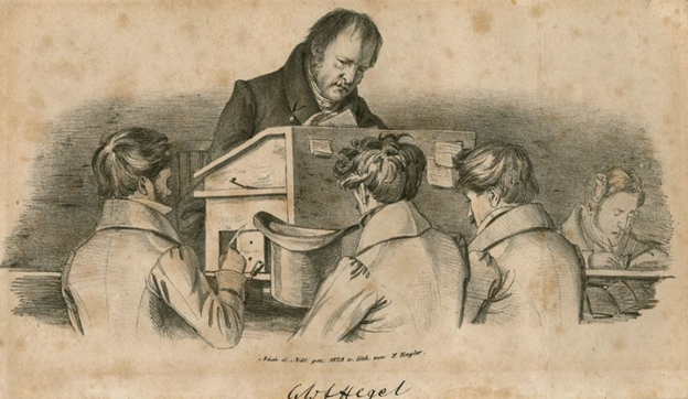 Гегель и его ученики. Фото из открытого доступа