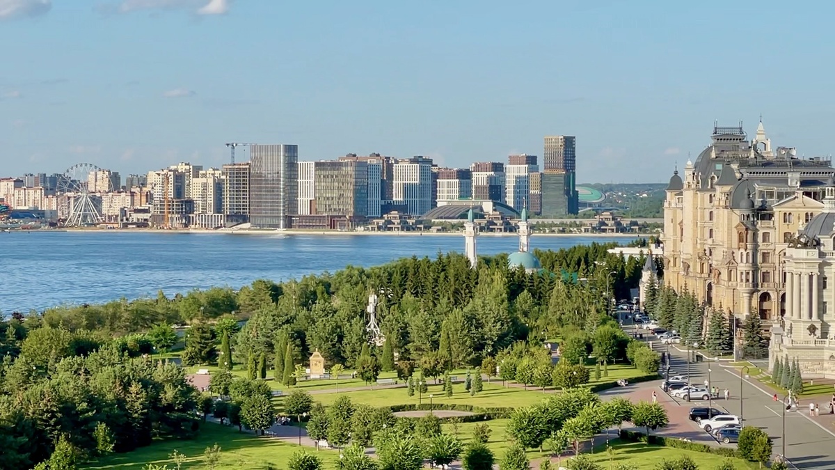 Панорама Казани со смотровой площадки