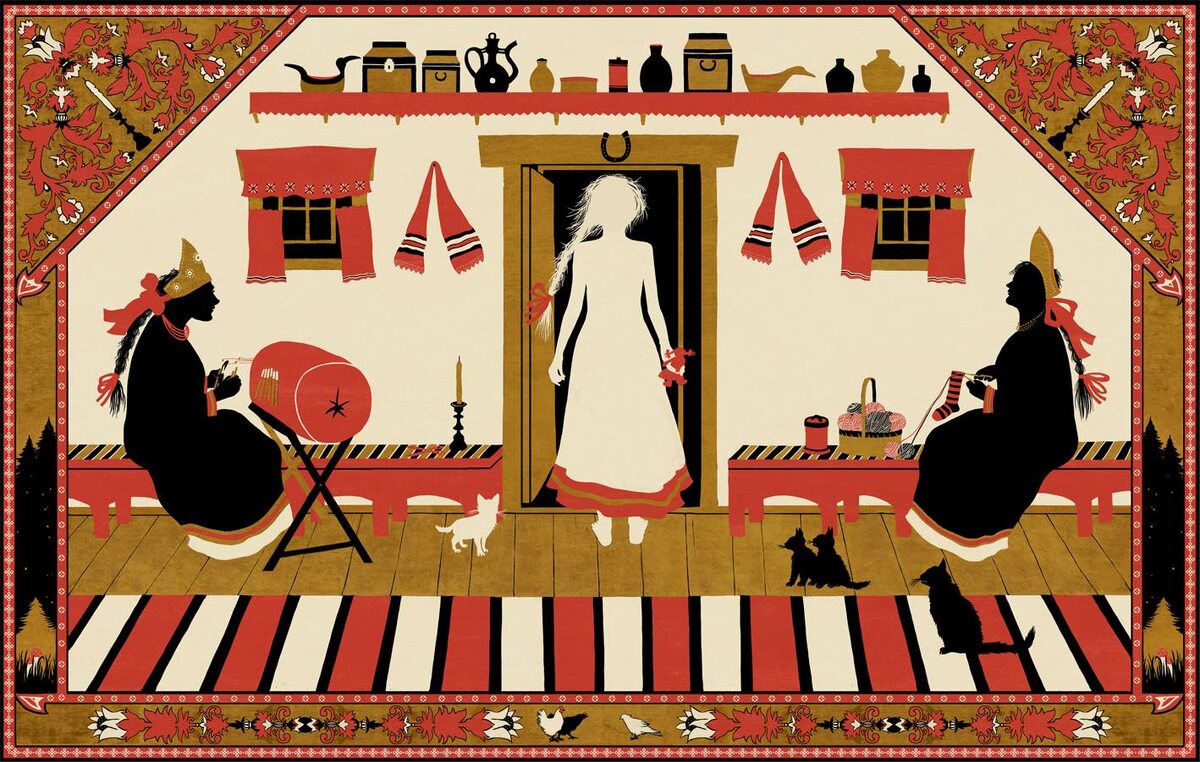 Наталья Акимова. Иллюстрация к сказке "ВАсилиса Прекрасная"