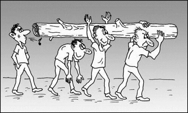 Прекрасный пример когда везёт тот на кого грузят 