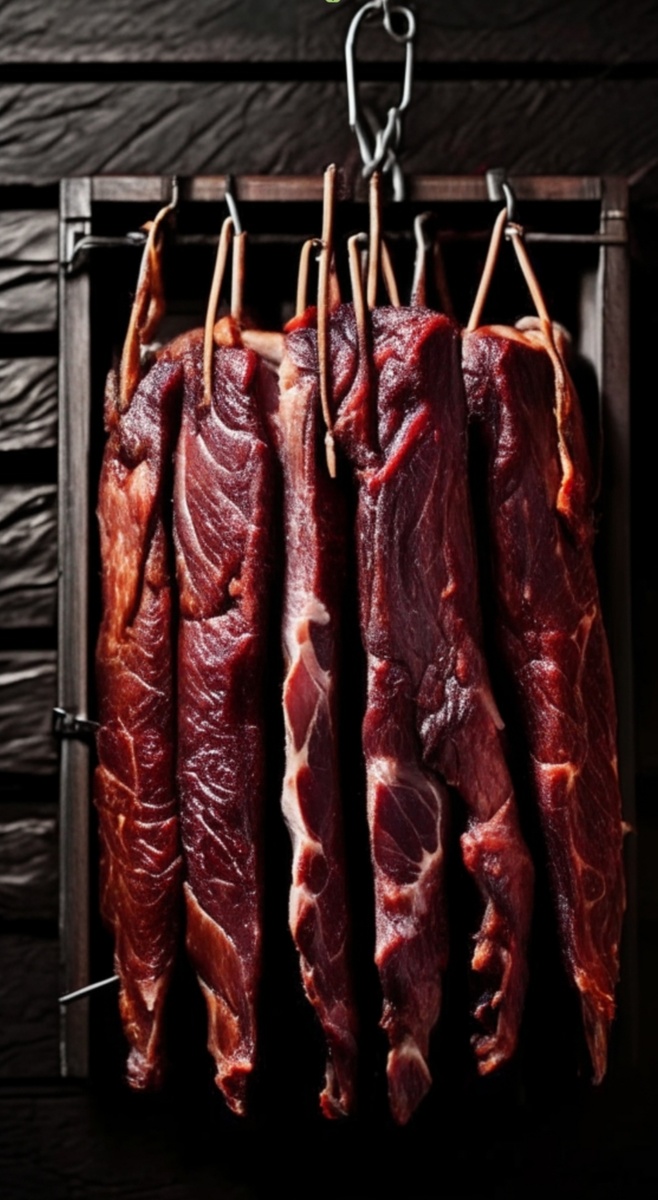 Обьязательно надо перед копчением подвялить мясо, чтоб ушла влага. Иначе мясо будет варится а не коптиться! 