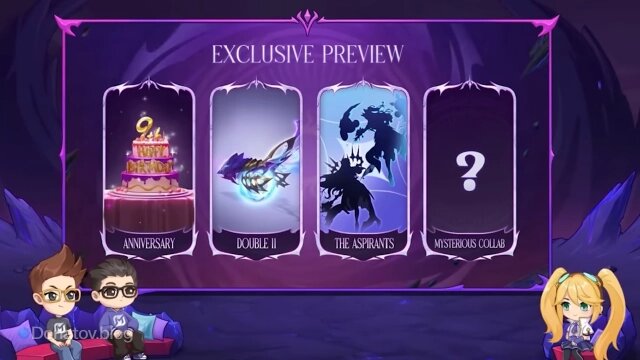    Скриншот видео с анонсом секретной коллаборации Mobile Legends: Bang Bang