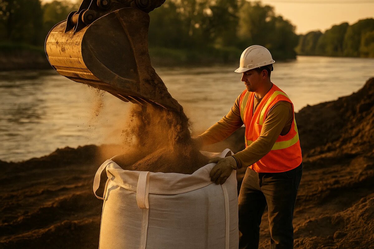 Укрепление берегов рек и прудов. 