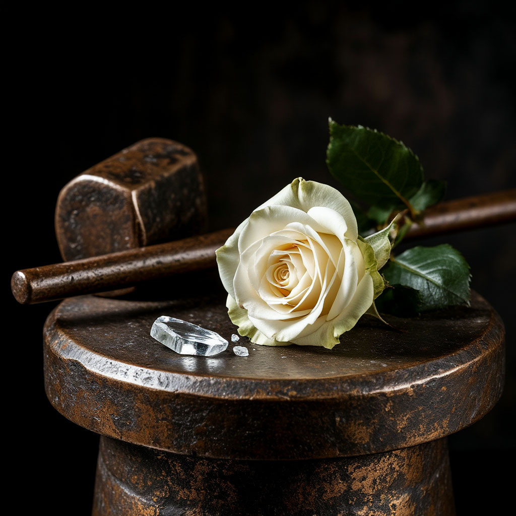 Иллюстрация "Молот и Роза: Цена Диктатуры" создана сетью Шедеврум