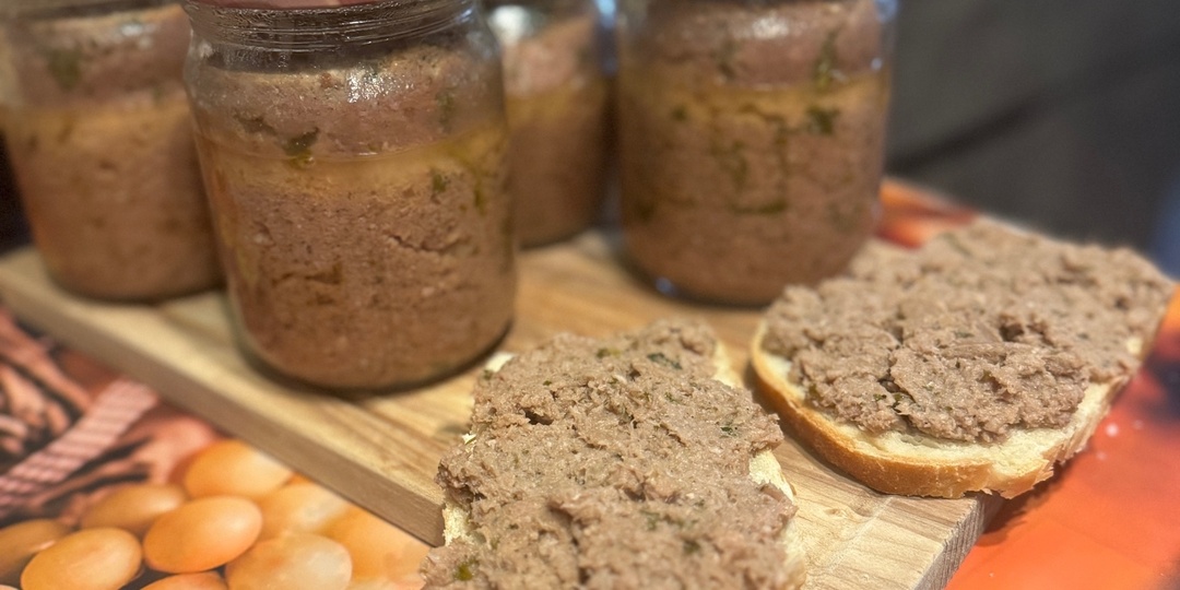 Мясной паштет в автоклаве. Мои близкие, говорят, что вкуснее паштета не пробовали
