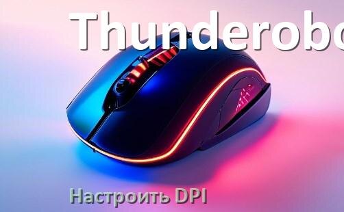 
Как на мышке Thunderobot настроить DPI поменять из программы и кнопкой в Windows 10, 11