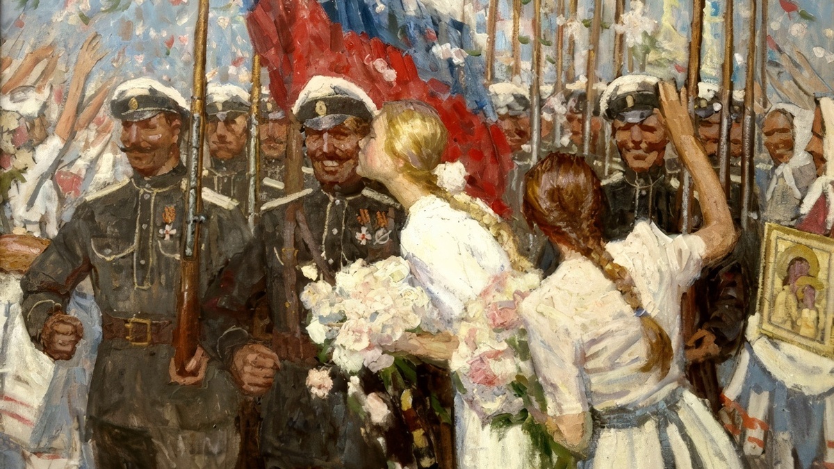 Картина «Белые пришли» Д. Шмарина