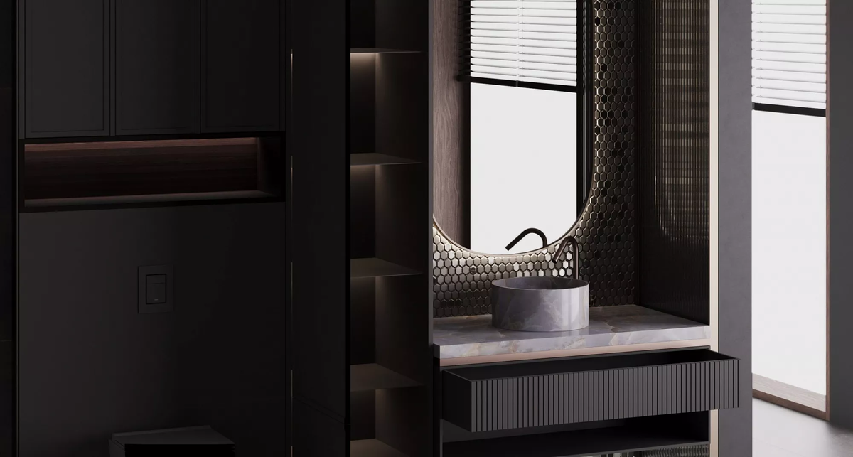 Мебель в ванную или туалетную комнату «Нарвик» от фабрики МЕБИУС