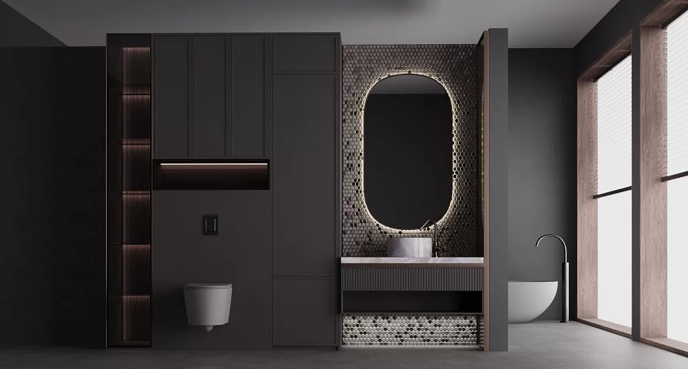 Мебель в ванную или туалетную комнату «Нарвик» от фабрики МЕБИУС