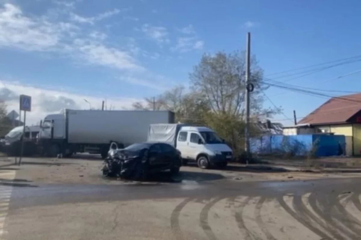    Кадры с места ДТП