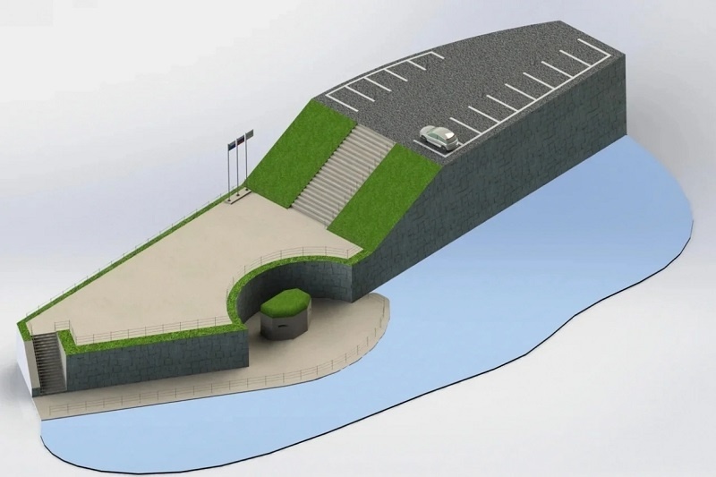 Макет ландшафта для мемориала, опубликованный на Амур-Медиа.