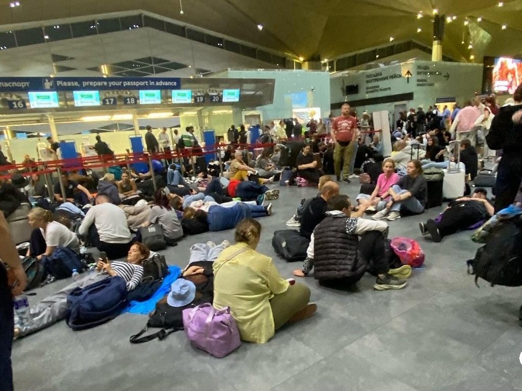 Задержка рейсов в Пулково, фото из открытых источников