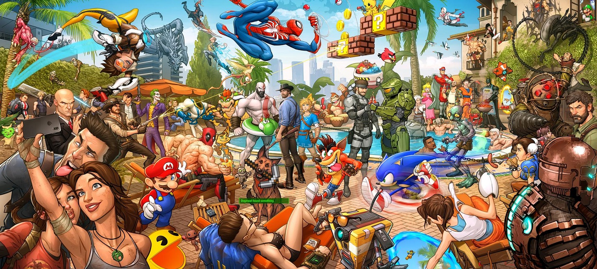 Сколько игр вы узнали на картинке?)