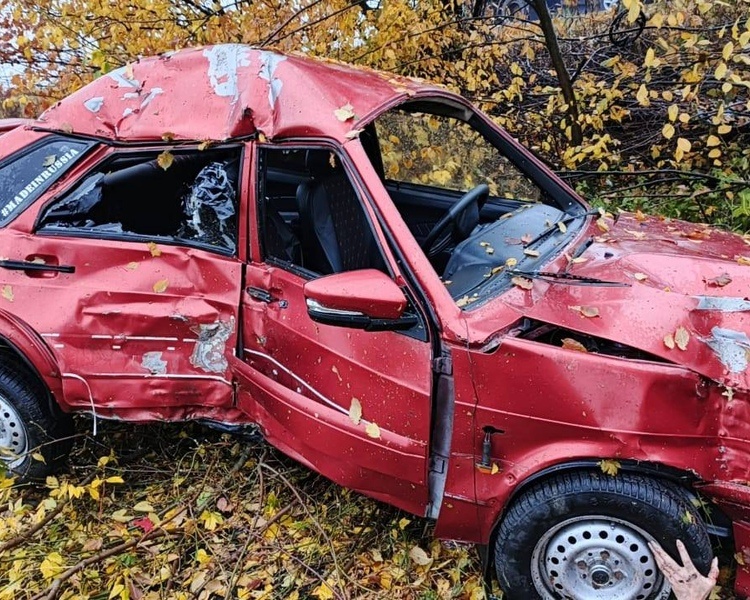     ВАЗ съехал в кювет в Курской области