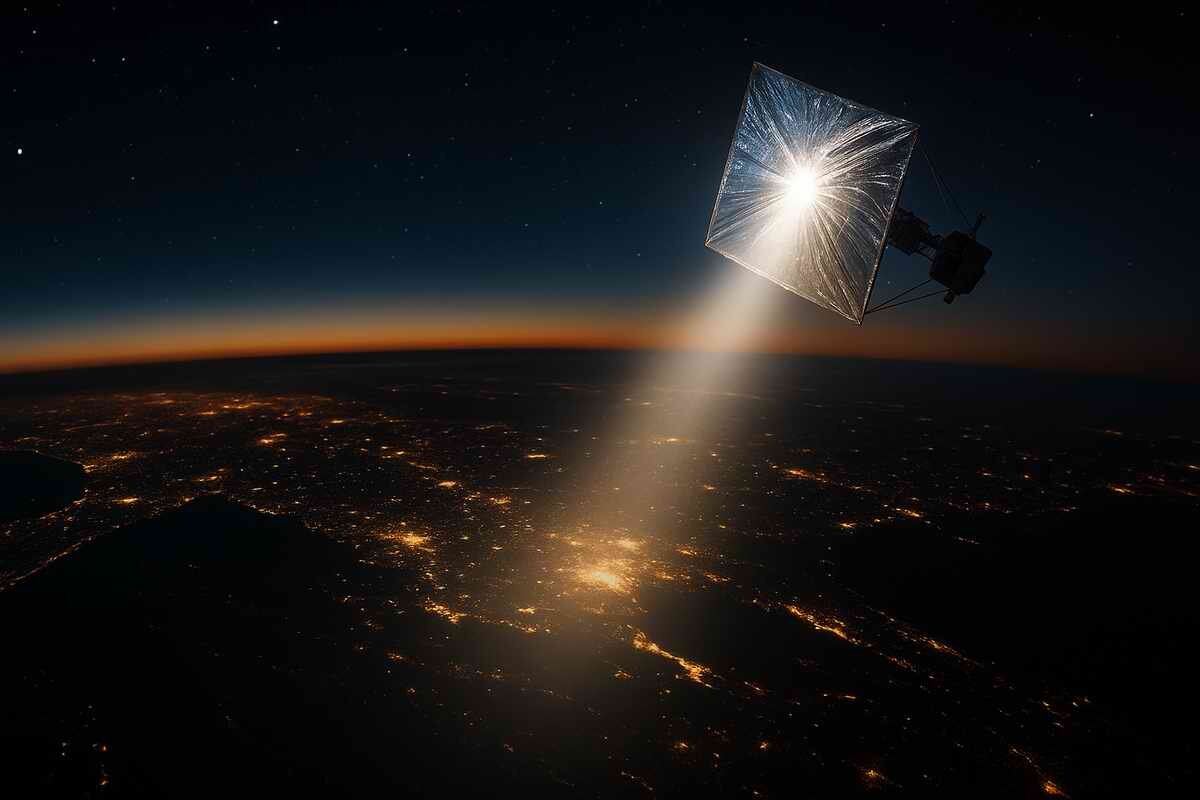 Учёные предупреждают: спутники с зеркалами могут осветить Землю и разрушить ночное небо