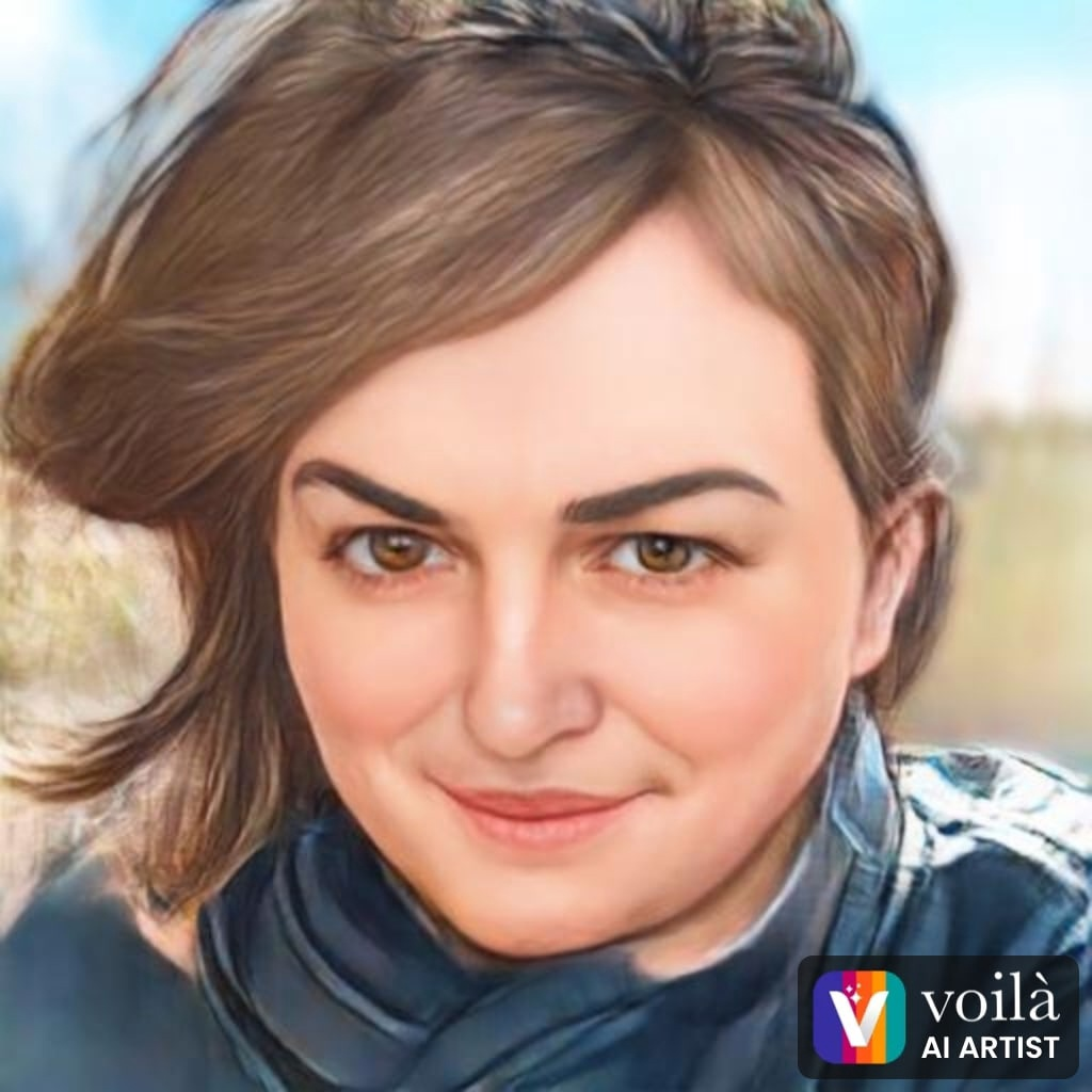 Да, это я. Немножко приукрашенная искусственным интеллектом VOILA AI ARTIST, но все-таки если встретите меня на улице - точно узнаете. Этот нос невозможно забыть!