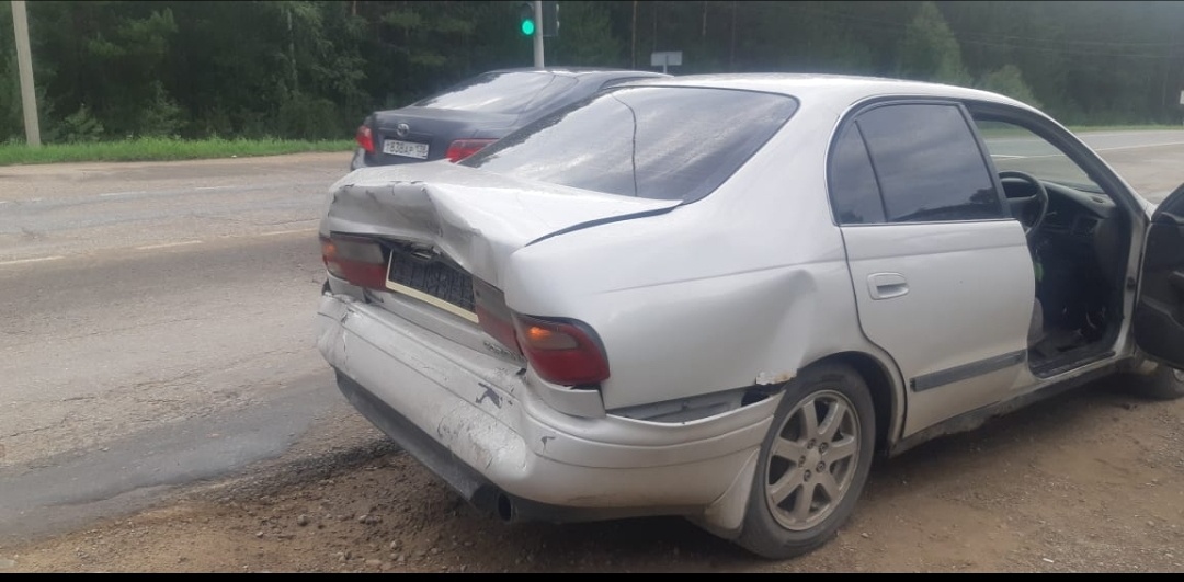 Наша пострадавшая машина.