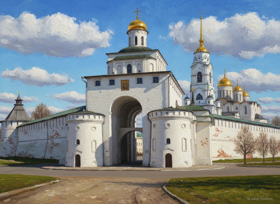 Представление, как могбы выглядеть белокаменный Владимер.