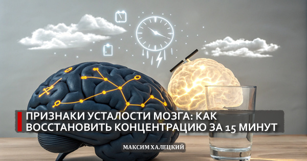 Признаки усталости мозга: как восстановить концентрацию за 15 минут