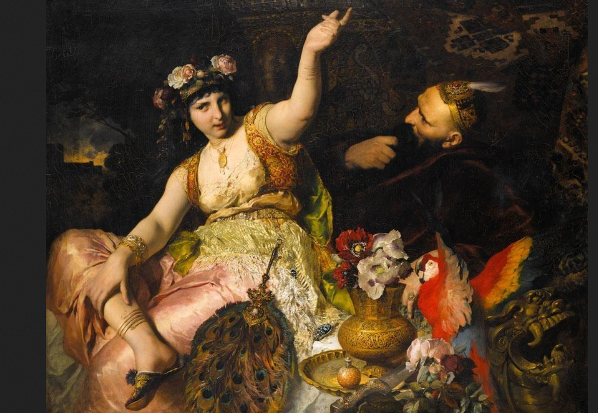 Фердинанд Келлер. "Шахерезада и Шахрияр", 1880