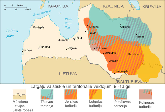Государственные образования латгальцев, IX—XIII века