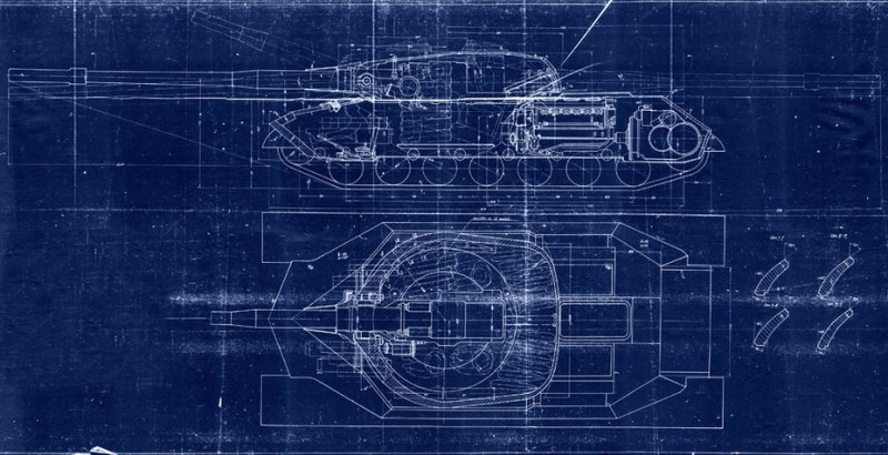Один из вариантов развития проекта "Объект 268", который был отклонен практически сразу. Фотография в свободном доступе.