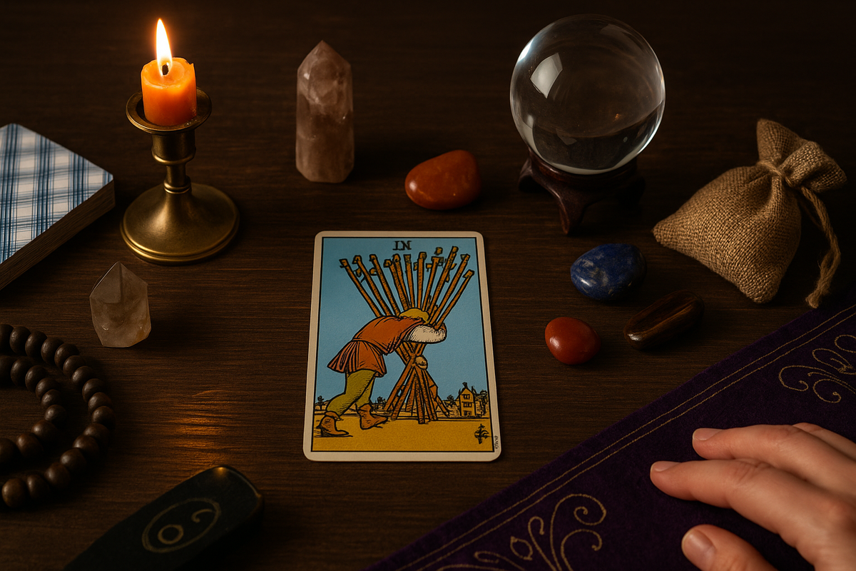 10 Посохов: значение и сочетания с другими арканами