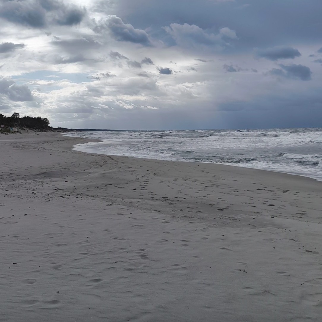 Шикарнейший белоснежный песок Балтийской косы