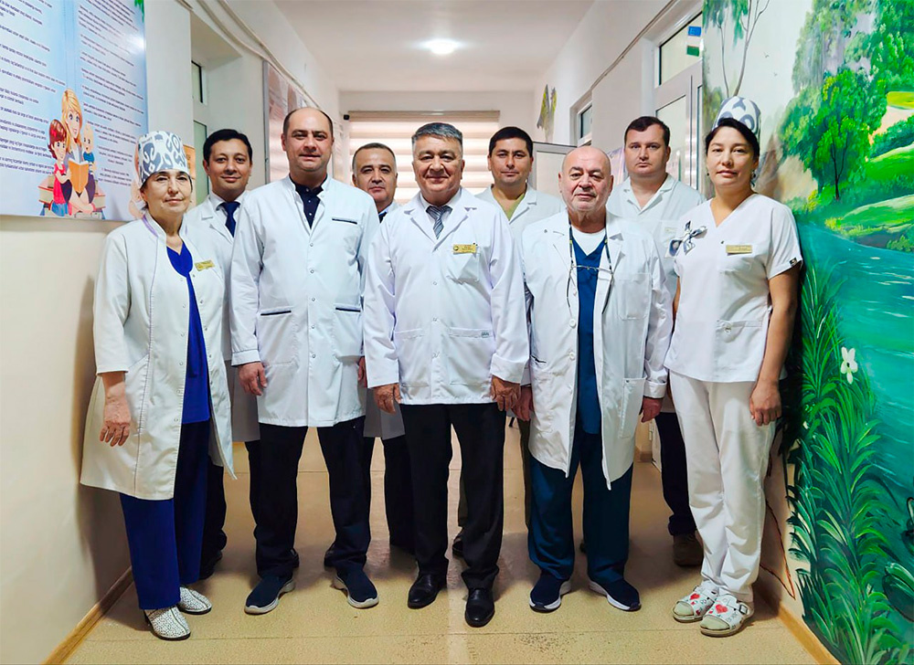    Кадр из видео пресс-службы Минздрава Узбекистана