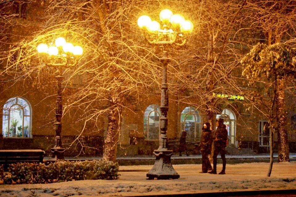    Первый снег в Барнауле. Источник: Олег Укладов