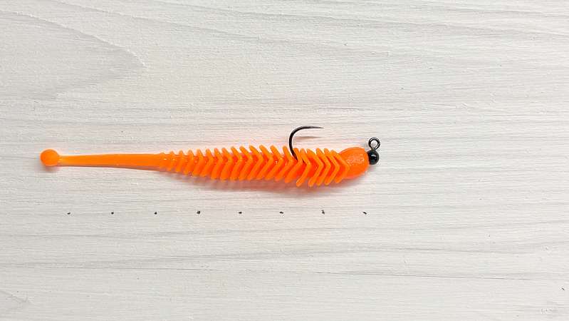 Как и на блесну: Основная леска + узел морковка+флюр примерно 1 м+застежка+крючок с приманкой