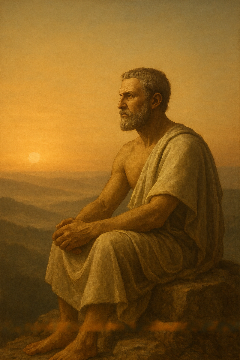 «Твои мысли становятся твоей жизнью» Марк Аврелий. Подобно стоику прошлого вы сидите и наблюдаете за собой в поисках внутреннего равновесия.