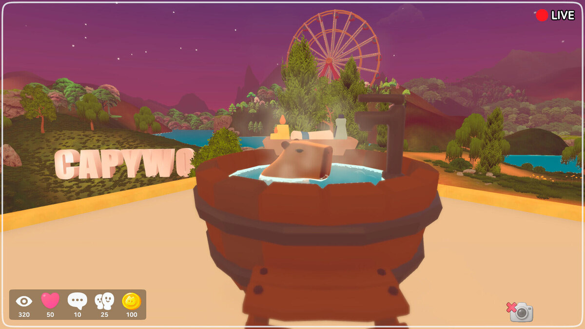    Галерея игры Capybara Hot Tub